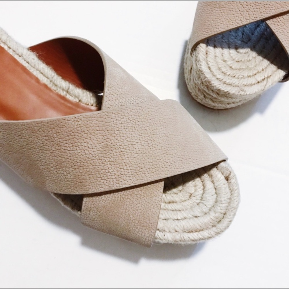 All saints Harlem leather espadrilles